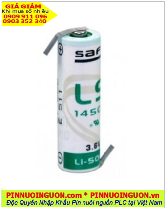 Pin Saft LS14500 _Pin LS14500; Pin nuôi nguồn PLC Saft LS14500 lithium 3.6v A 2600mAh _Xuất xứ Pháp